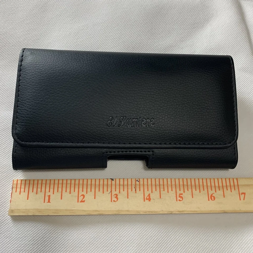 #PH2_HZT 7" EL LUMIERE BOLSA DE CUERO LAZO DE CINTURÓN CIERRE MAGNÉTICO FUNDA TELÉFONO CELULAR Foto 2 de 4