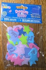 Darice Foamies Stars  Hearts W/Words Foam Friends Stickers Ages 3 Denim Studio