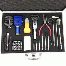 20pcs/set Premium Watch Repair Kit Watch Tool Kit Aluminum alloy box]