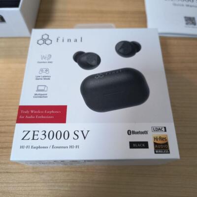 Final ZE3000 SV FI-ZE3SDPLTW Bluetooth drahtloser schwarzer Kopfhörer Kostenl...