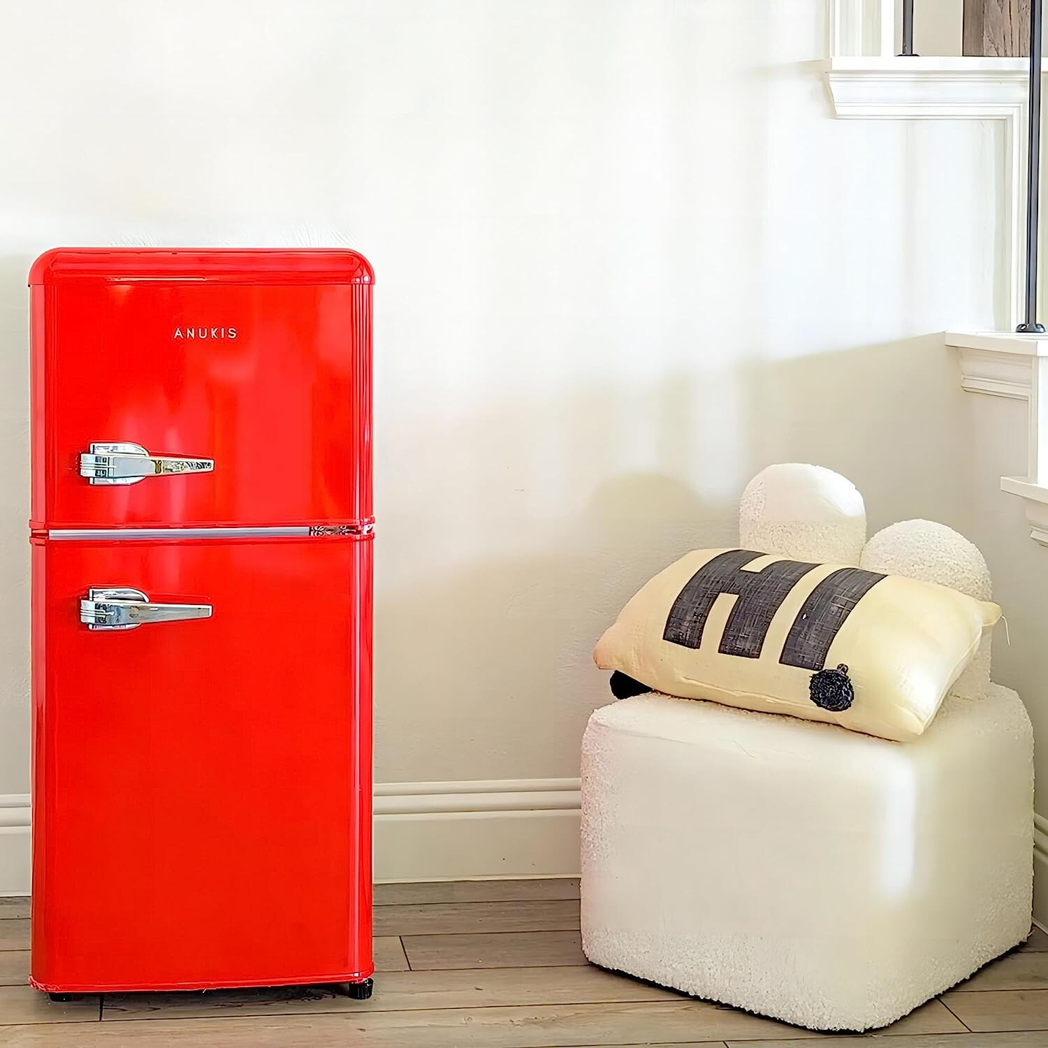 Freezer 3.5 Cu Ft 2 Door Mini Retro Red Fridge eBay