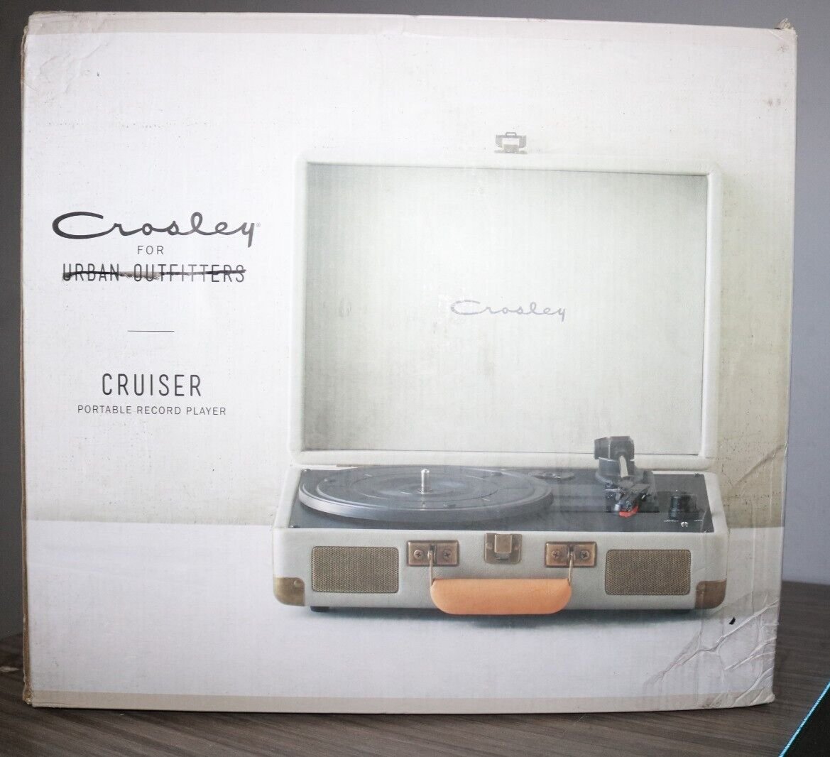Crosley Urban Outfitters Cruiser Pebbled Cream Vinyl Record Player