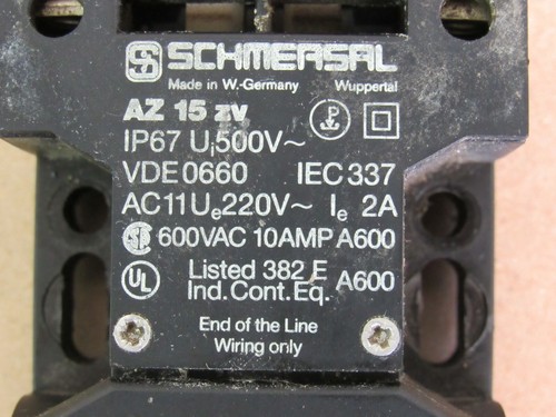 SCHMERSAL-SAFETY-INTERLOCK-SWITCH-AZ-15-ZV-FROM-AGIE-AGIECUT-EDM