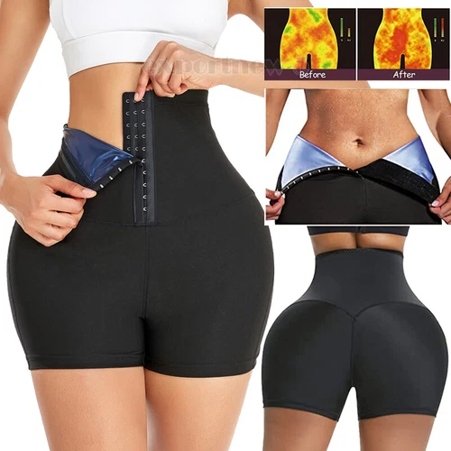 Women Neoprene Sauna Sweat Body Shaper Slim Shorts Waist Trainer Thermo Leggings