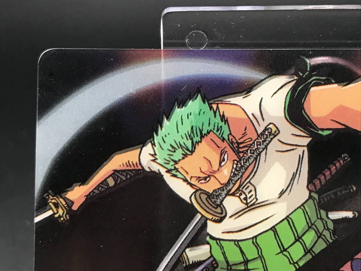ZORO DRAGON BALL ONE PIECE 40th weekly JUMP Card TCG MORINAGA No