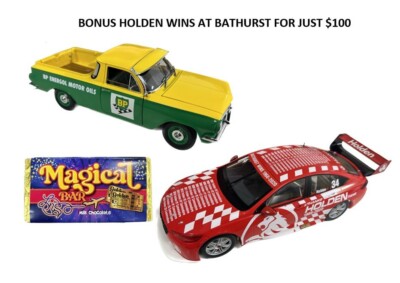 HOLDEN EH UTE BP HERITAGE #5 + HOLDEN WINS AT BATHURST 1:18 SCALE MODEL