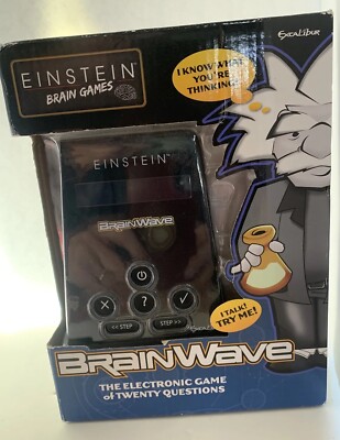 ''BrainWave'' Excalibur Einstein Electronic Handheld Game Of 20 Questions~NEW