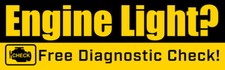Engine Light Free Diagnostic Vinyl Banner with Optional Sizes (Made in the USA)