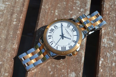 Raymond Weil Tango Herren 39mm Tutone Super Full Set Oversize Elegant Dress Uhr