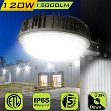 120W LED Barn Light Dusk To Dawn Outdoor Security Lamp Yard Garden Lighting IP65