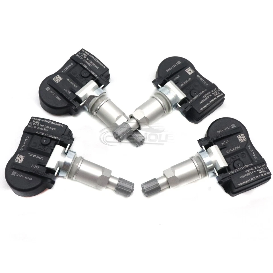 SENSOR DE PRESIÓN DE NEUMÁTICOS 4 PIEZAS 52933-A5000 315 MHz para Hyundai para Kia 52933-2M000 Foto 2 de 4
