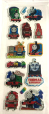  BE Tomas Tank Engine Train Puffy Sticker Sheet Holiday Character Gift Reward