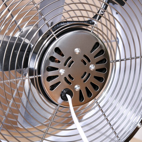 HOMCOM 26cm 2-Speed Electric Fan w/ Safe Guard Anti-Slip Feet Home Office White - Picture 7 of 8