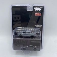 Mini GT 1/64 Ford Mustang GT LB-Works Gray Metal Diecast Car Model #470