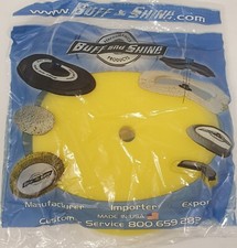Buff & Shine 930G 9" x 1-1/2" Yellow Contour Foam Grip Pad