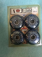 Bull Z Eye 4 Replacement Blue In Line Skate Wheels Brand New