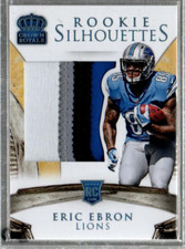 2014 Crown Royale Rookie Silhouettes Platinum #223 Eric Ebron Jersey /5