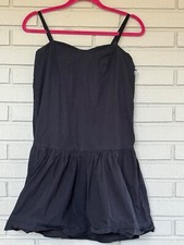black cotton sweatheart drop waist Marc by Marc Jacobs dress size 6