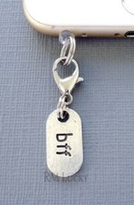 bff Best Friend Forever Tag cell phone Charm Anti Dust Proof Plug C218