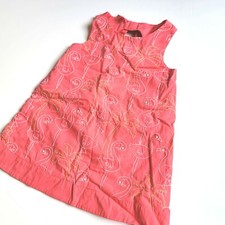 Gymboree 12-18 mo Palm Beach Paradise Embroidered Flamingo Dress NWT pink