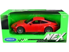 Porsche 911 Carrera 4S Red "NEX Models" 1:24 Diecast Model - Welly - 24099RD