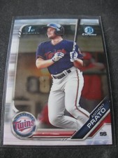 ANTHONY PRATO 2019 1st Bowman Chrome Draft #BDC-101 MINNESOTA TWINS Mint