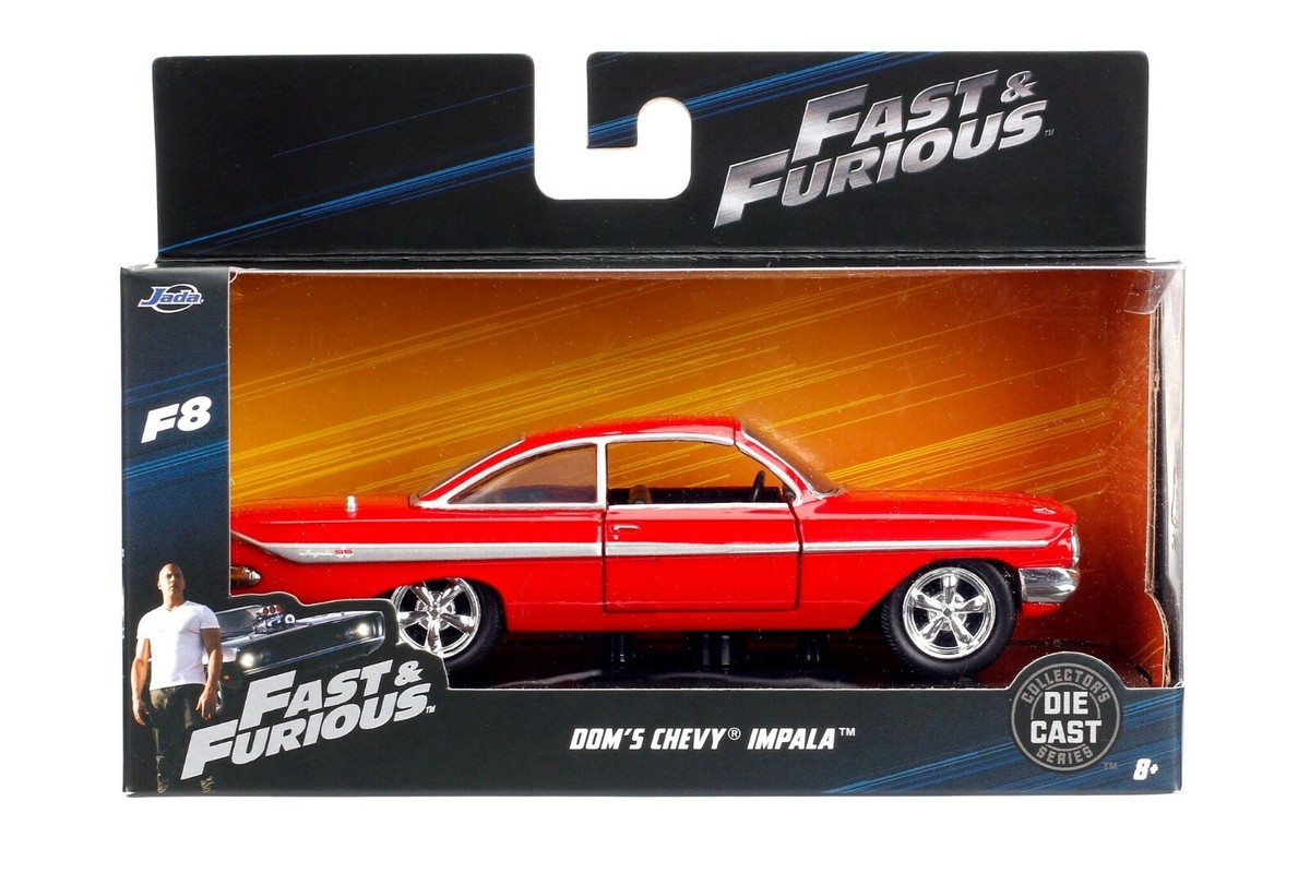 JADA 98304 1:32 Fast & Furious Dom's 1961 Chevy Impala RED | eBay