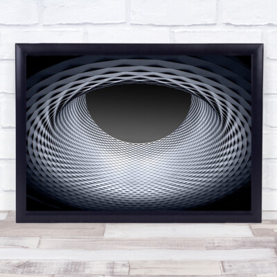 Architektur Abstrakt Rund Kreis Geometrie Formen Rund Loch Wandkunstdruck