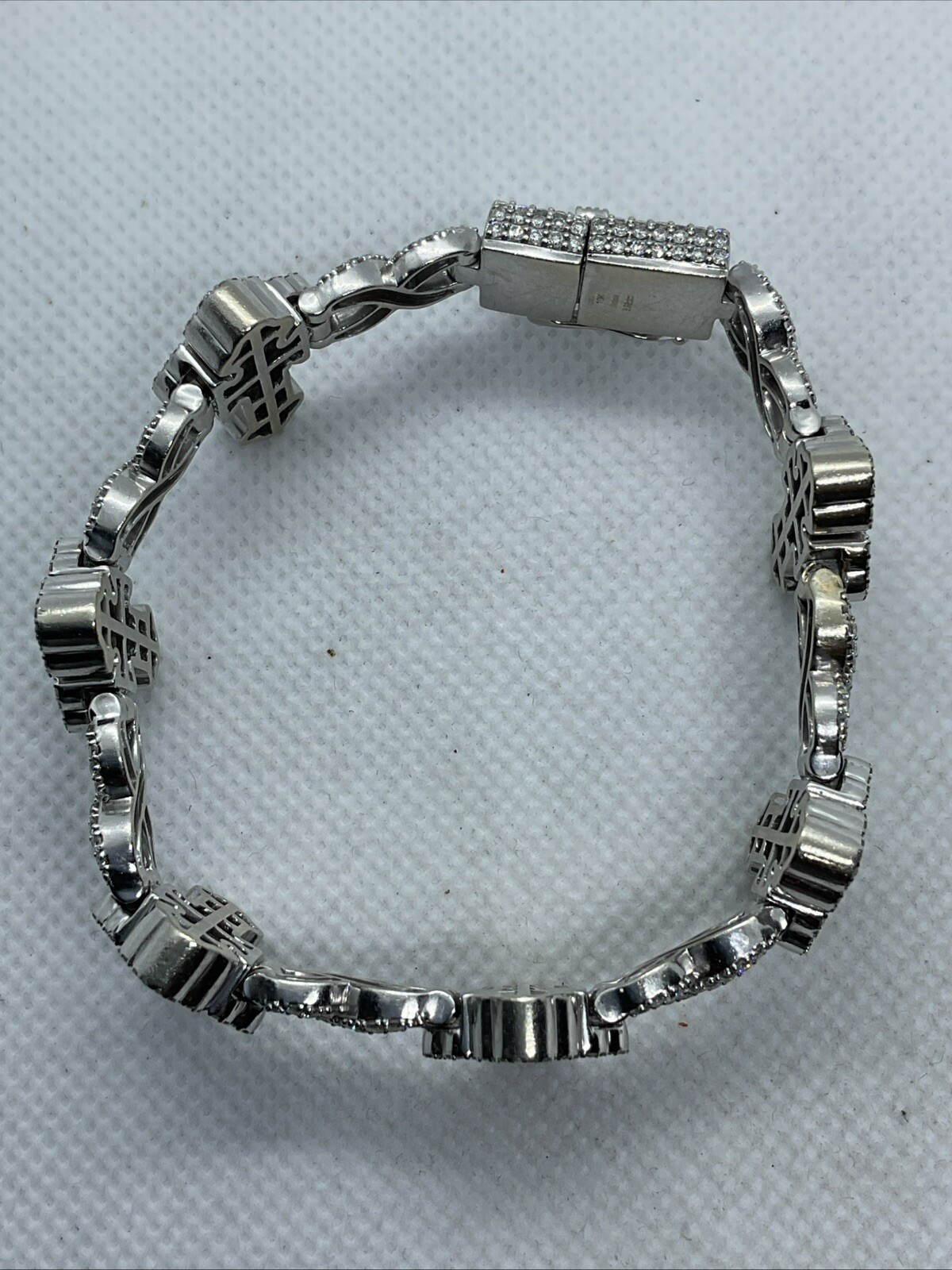 PRIME IMPRESSIVE Solid 10K White Gold Diamonds CR… - image 18