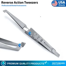 Orthodontic Reverse Action Tweezers Hole Style Handle Bracket Placer Positioner