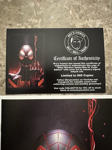 Cómics de Bry's Miles Morales: Spider-Man #1 casi nuevo+ 9,6 (2023 Marvel) - con certificado de autenticidad - Imagen 3 de 23