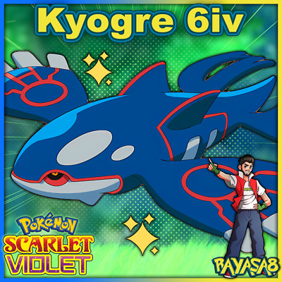 Kyogre Legend 6iv  Shiny  & Non Shiny Pokemon Scarlet and Violet Pokémon Home