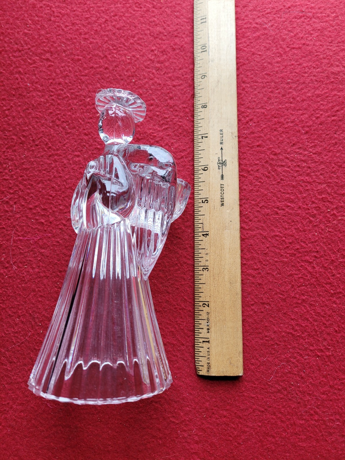 7" Lead Crystal Angel Candle Holder eBay