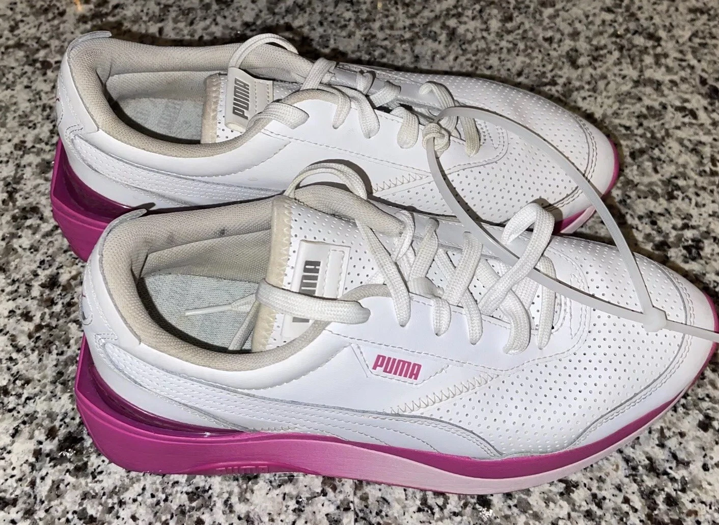 Scarpe casual Puma Cruise Rider Platform donna bianche sneakers 381402 taglia 8 5