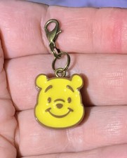 Winnie The Pooh Charm Zipper Pull  Keychain Add On Clip 