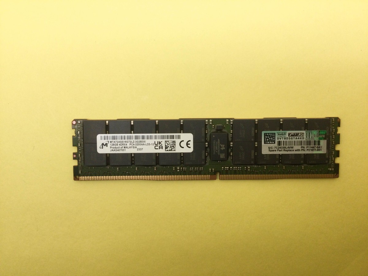 P11447-0A1 HPE 128GB (1X128GB) 4DRX4 PC4-3200AA SERVER MEMORY