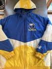 Vintage Logo Athletic Buffalo Sabres Nhl Puffer Zip Up Puffy Jacket 90’s Parka L