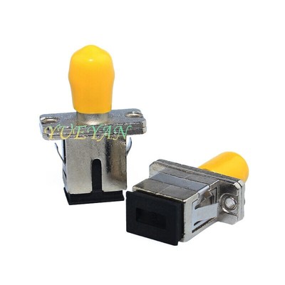 50 pcs ST-SC Fiber Adapter Connector Fiber Optic Cable Patch Cord ST-SC Adapter