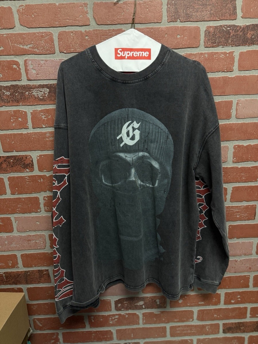 Size XL Godspeed Balaclava Szn LS T-Shirt (Grey Wash) Limited