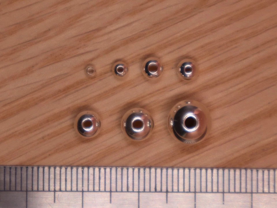 925 Sterling Silver ROUND SPACER BEADS 2mm, 3mm, 4mm, 5mm, 6mm, 8mm - wholesale - Image 3 of 4