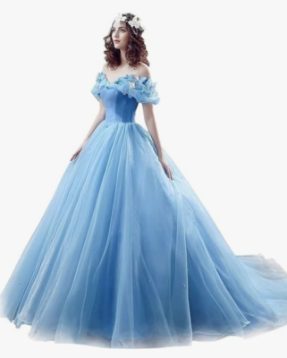 2024 women prom dress gown lace appliques tulle party dress size 6 | eBay
