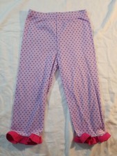 American Girl Purple Polka Dot PJs Pajamas for Girls Size M 4/5 Bitty Baby