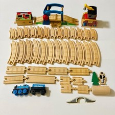 Thomas Holzeisenbahn Thomas Set Hubbrücke Kran Bahnhof selten authentisch