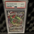 2021  SWSH07: EVOLVING SKIES #111 RAYQUAZA VMAX HOLO ULTRA RARE PSA 10
