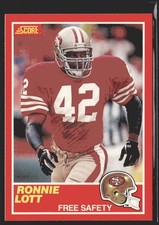 1989 Score Ronnie Lott #215 San Francisco 49ers