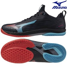 Mizuno Wave Drive NEO4 81GA2500 DarkGray Red Blue Table Tennis Shoes Ping-Pong