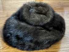 Vintage ADOLFO II NEW YORK PARIS Mink Hat  Strawbridge & Clothier Retro