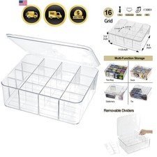 Socks Underwear Drawer Organzier Dividers, 16 Compartment Removable Divided P...