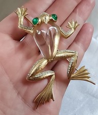Trifari Alfred Philippe Jelly Belly Frog Brooch Pin