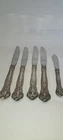 4 Gorham Strasbourg Sterling Silver Handle Stainless Blade Dinner Knives – 9”